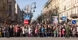 Шествие на Невском проспекте 9 мая