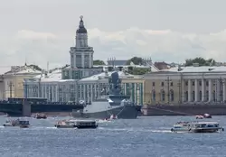 Малый ракетный корабль «Серпухов» накануне празднования Дня ВМФ