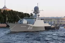 Малый артиллерийский корабль «Махачкала» на Дне ВМФ