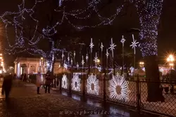 Екатерининский сквер (Катькин сад), новогодняя ограда
