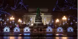 Екатерининский сквер, новогодняя подсветка