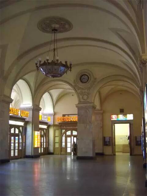 Московский вокзал в Санкт-Петербурге, холл и кассы