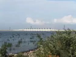 Вид на водопропускное сооружение В-1 КЗС СПб от наводнений