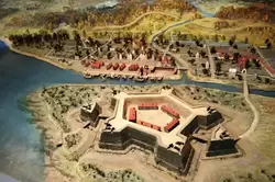 Макет крепости в музее «Ниеншанц»