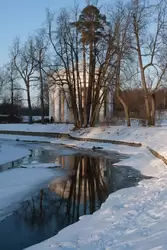 Зимний пейзаж в Павловске