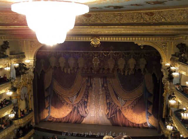 Мариинский театр, вид на сцену с третьего яруса