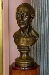 Скульптурный портрет Леонарда Эйлера, мастер Ж.-Д. Рашетт, бронзовый отлив 1794 г. с мраморного оригинала
