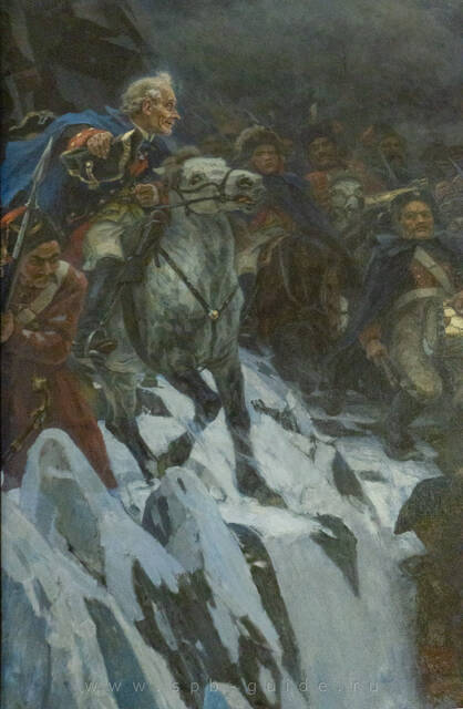 Василий Суриков, Переход Суворова через Альпы в 1799 году