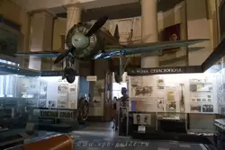 Самолет И.Б. Сафонова, сбившего 33 вражеских самолета, в Военно-морском музее