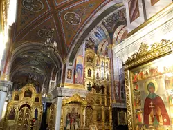 Новодевичий монастырь, интерьер собора Воскресения Христова