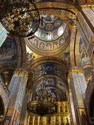 Новодевичий монастырь в Санкт-Петербурге, интерьер собора Воскресения Христова