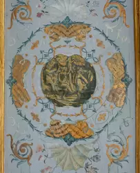 Роспись потолка Западной галереи дворца Монплезир в Петергофе