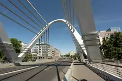 Ванты и опоры Лазаревского моста