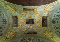 Агатовые комнаты в Царском Селе, потолок в кабинете