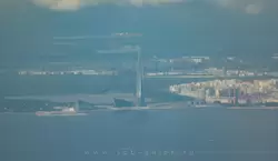 Лахта Центр — вид из самолёта