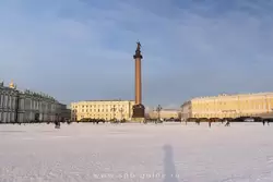 Дворцовая площадь - зимнее фото