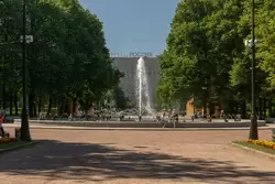 Парк Победы, фонтан «Венок славы» в парке Победы