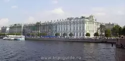 Вид на Зимний дворец с Дворцового моста