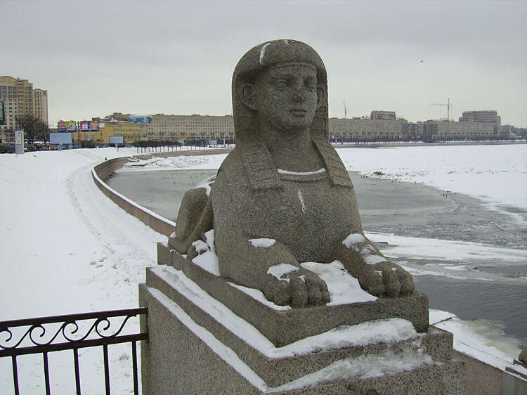 Санкт-Петербург, Дача Безбородко. Сфинкс на пристани