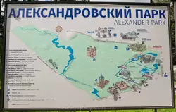Схема Александровского парка