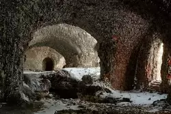 Форты Кронштадта, своды из расплавленного кирпича форта №4