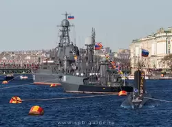 Корабли Балтийского флота на праздновании 9 мая 2015 в Санкт-Петербурге