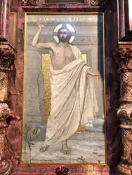 «Воскресение Христово» мозаика по оригиналу М.В. Нестерова в южном киоте
