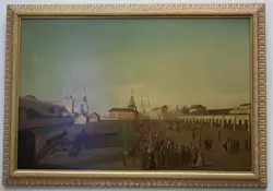 Гильфердинг Фридрих «Красная площадь в Москве» (1780-е)