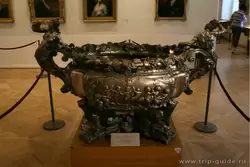 Лохань, 1734, Лондон, серебро, литье, чеканка