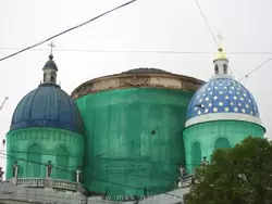 Купол Троицкого собора после пожара