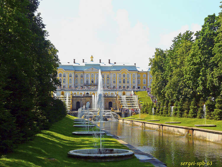 Морской канал в петергофе фото