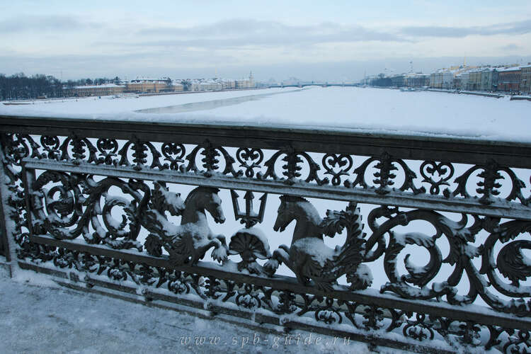 Благовещенский мост решетка фото