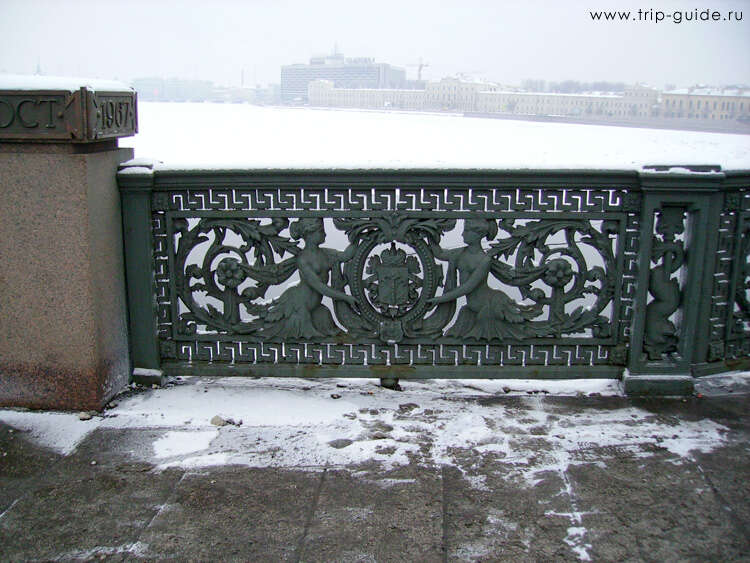 Решетка литейного моста в санкт петербурге