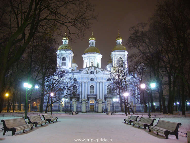 Никольский собор в Санкт Петербурге зимой