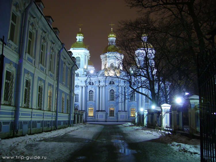 Никольский собор в Санкт Петербурге зимой